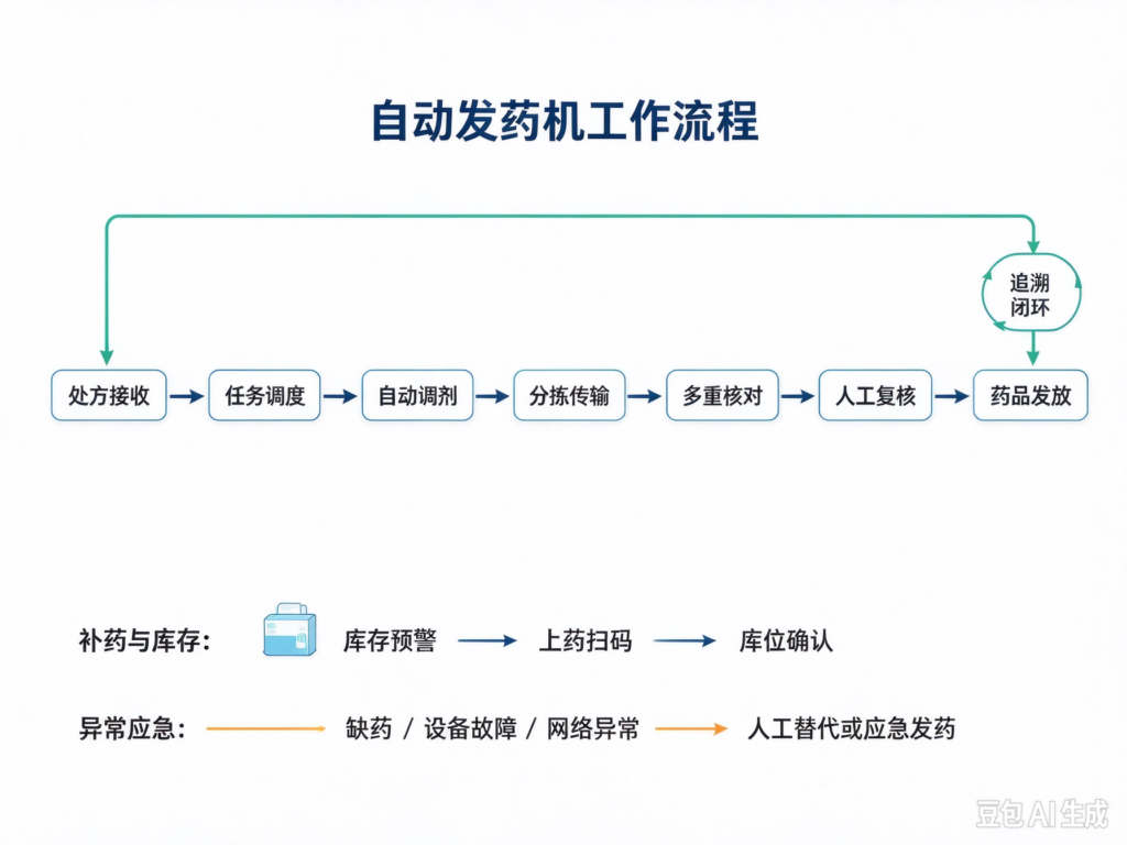 发药机工作流程