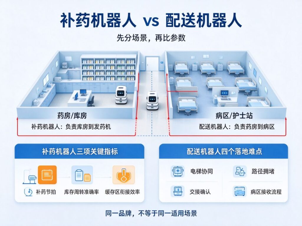 补药机器人与配送机器人